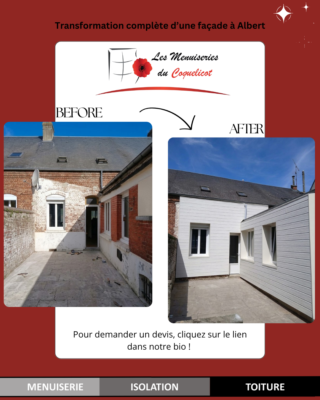 Avant après bardage